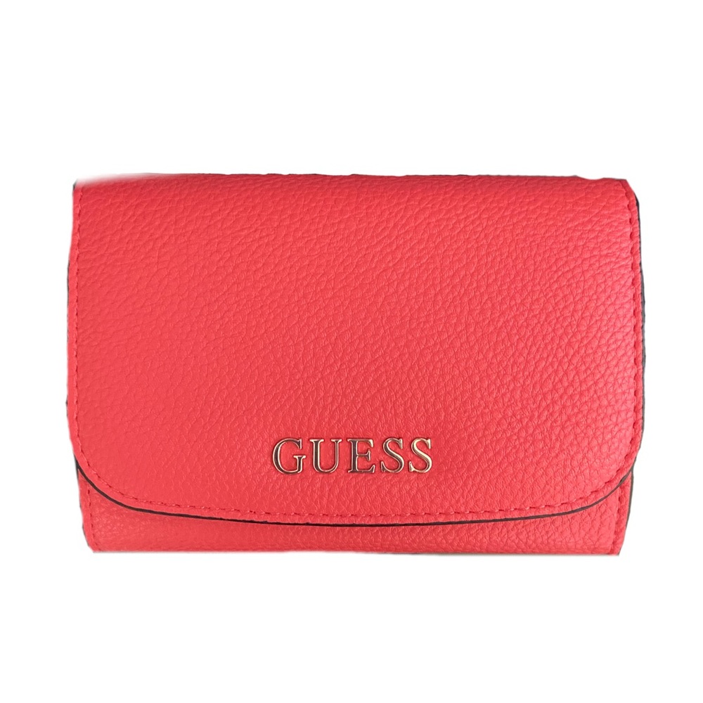 Hot Coral Pink Guess Wrist Wallet